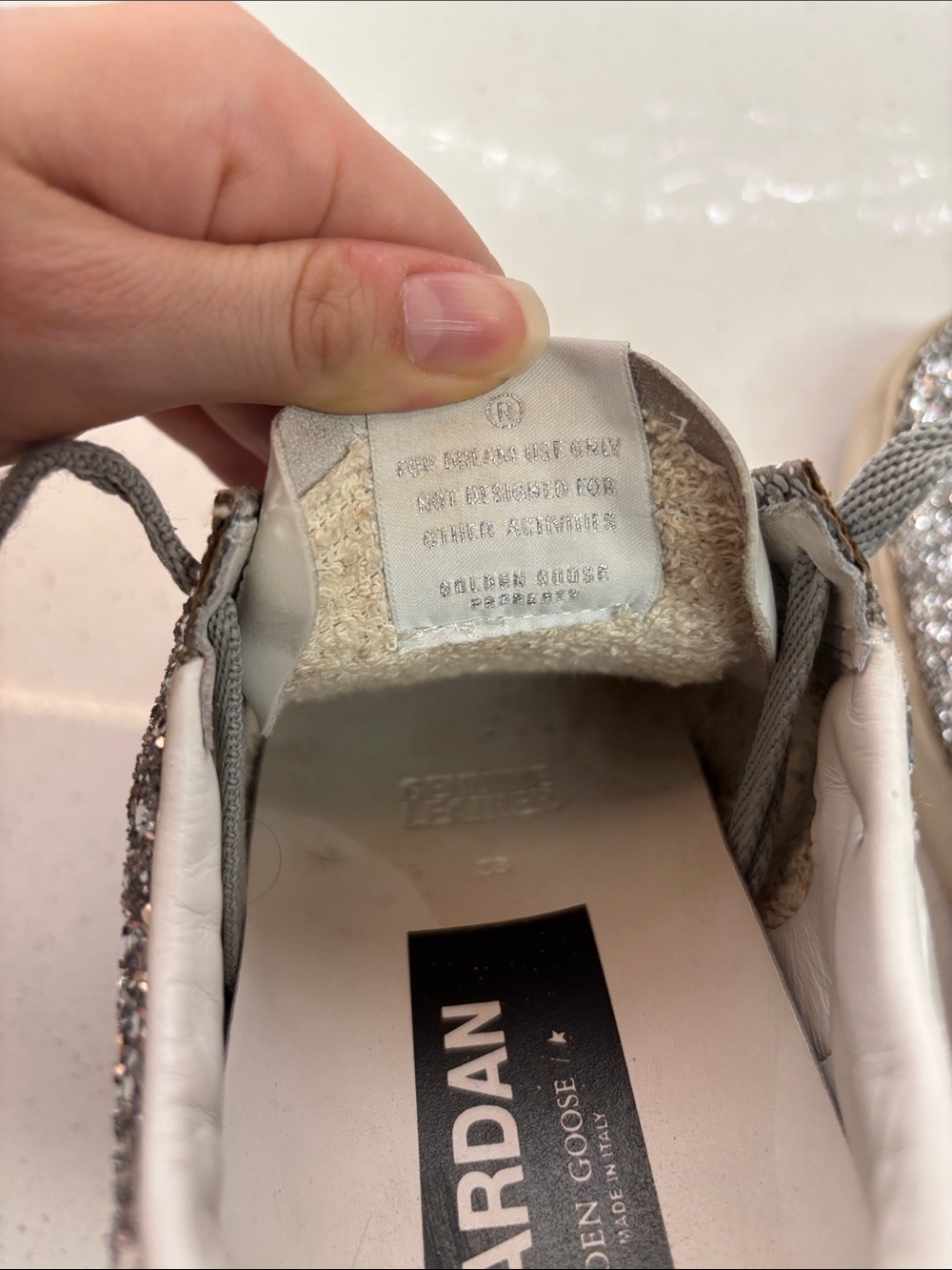 Golden Goose Stardan Glitter Low-Top Sneakers Size 38 - Picture 12 of 13